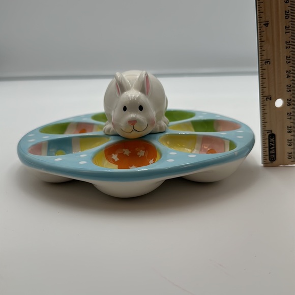 Chang Song Easter Bunny Egg ceramic dish - Picture 16 of 16
